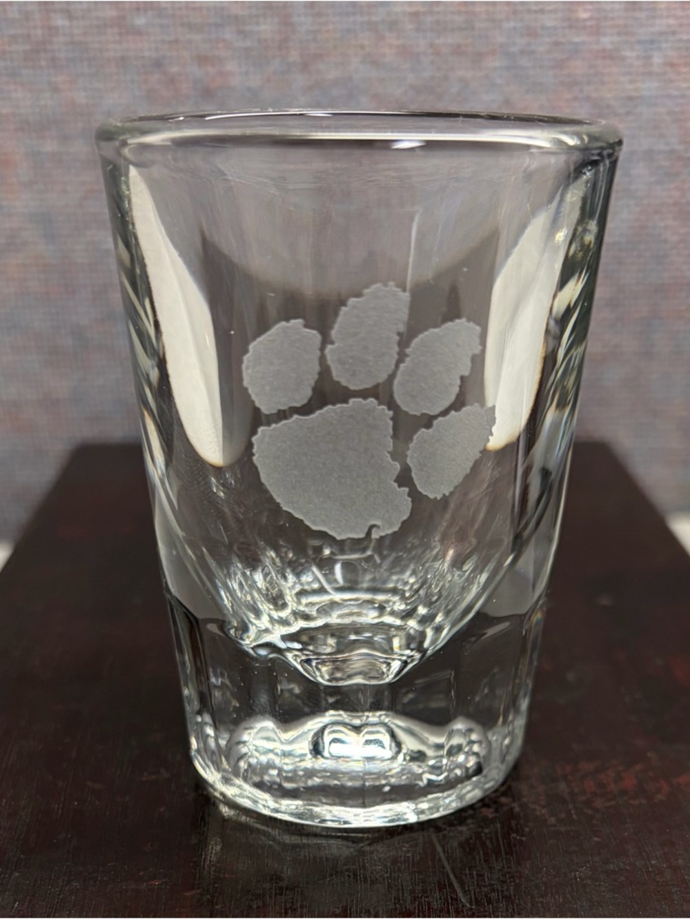 Clemson Etched Glass Shot Glasses - Picture 2 of 7